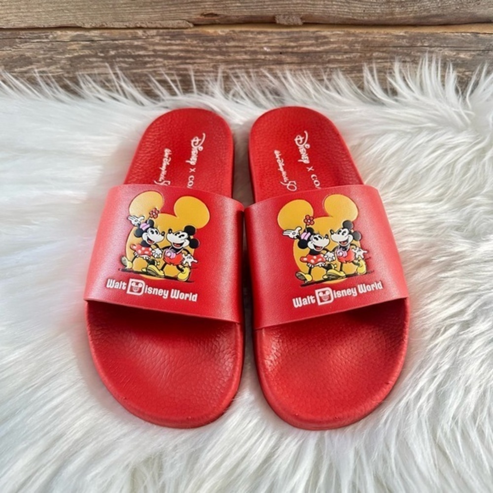 COACH x DISNEY | 50th Anniversary Red Slide Sandals